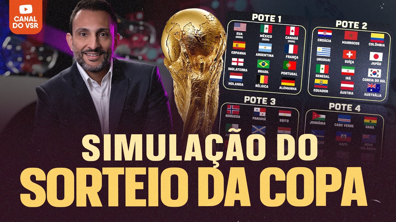 SIMULEI O SORTEIO DA COPA DO MUNDO DE 2026!