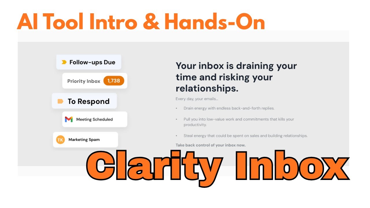 A Hands-On Intro with the AI Email Inbox Tool, Clarity Inbox