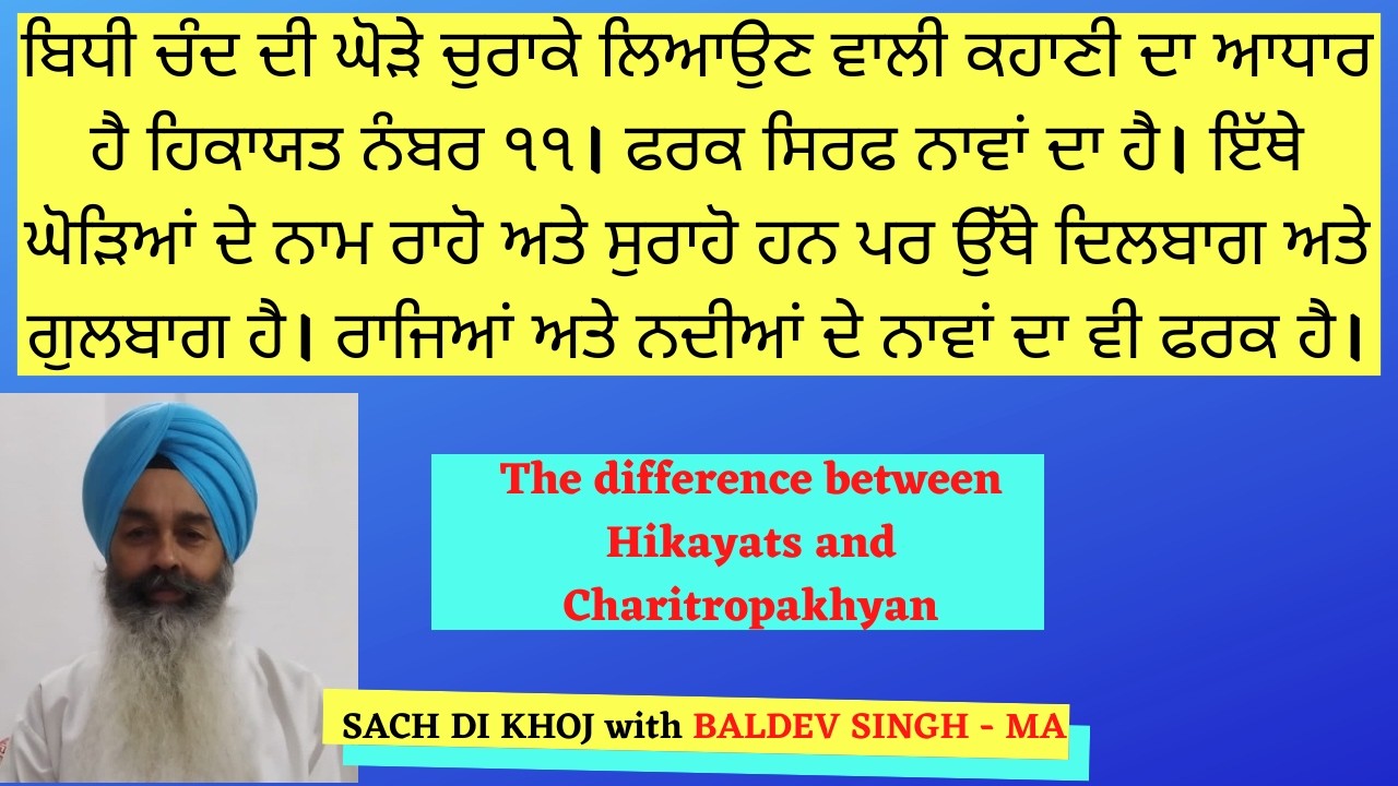 The difference between Hikayats and Charitropakhyan
