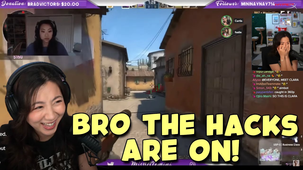FUSLIE and friends REACT to streamer caught cheating LIVE “CLARA” and XQC's WORST ROUND in CSGO