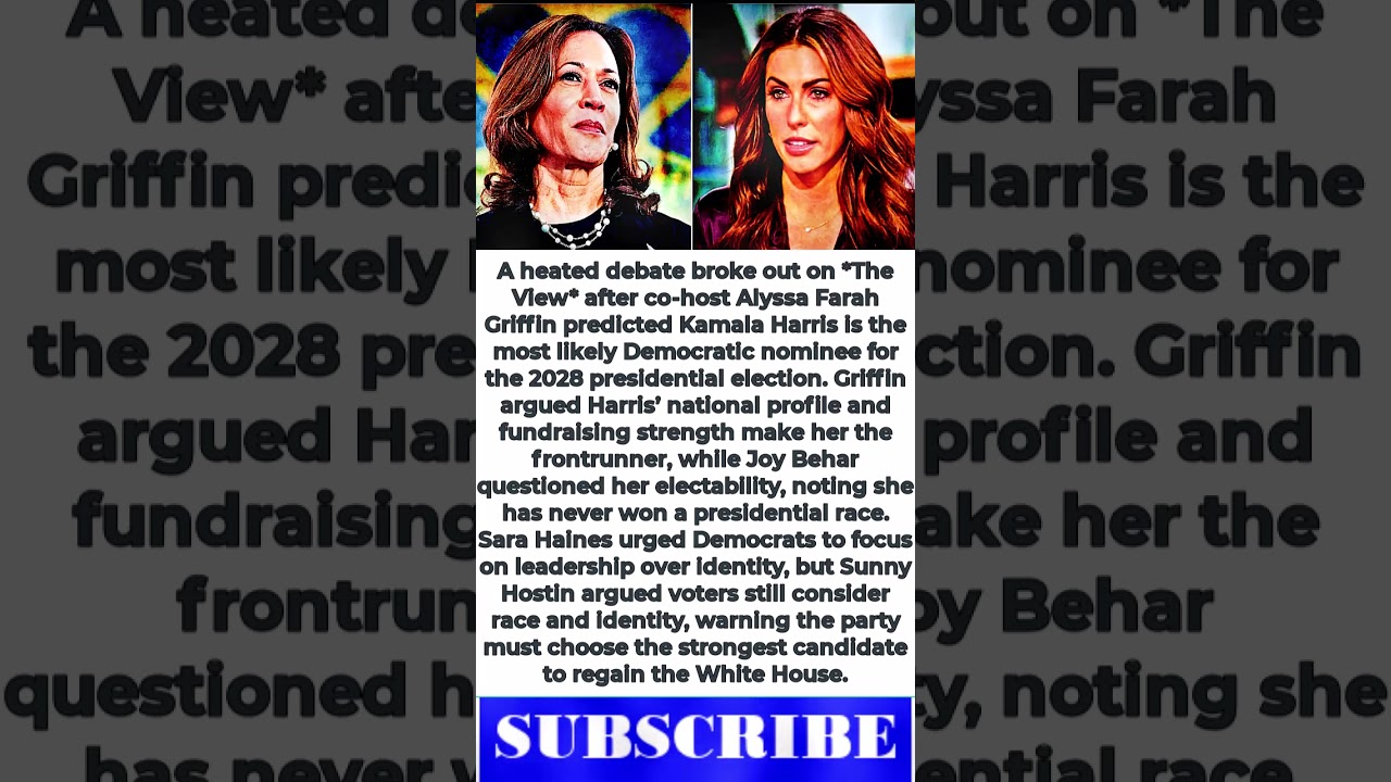 Alyssa Farah Griffin Predicts Kamala Harris Will Win 2028 Nomination