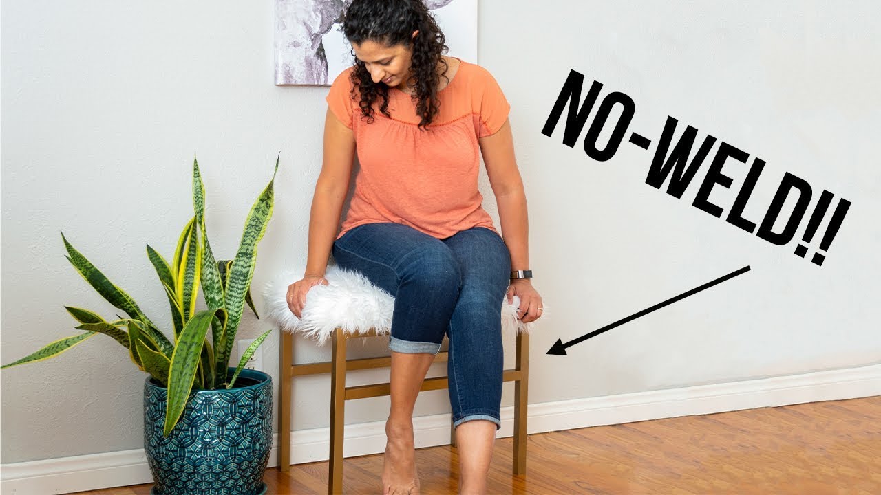 DIY Metal Bench - NO WELD - Aluminum Brazing - Anika's DIY Life