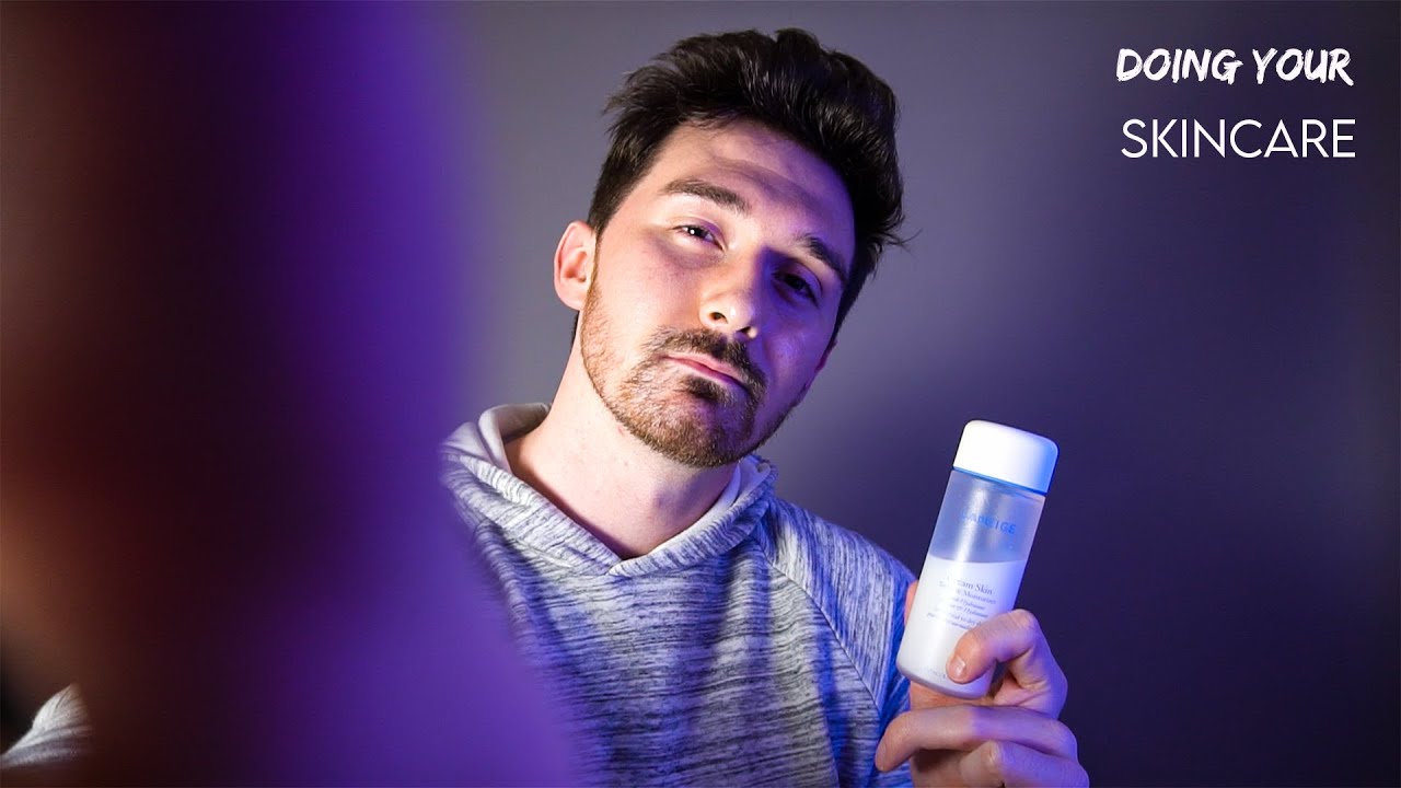 ASMR | Doing your new skincare routine on you