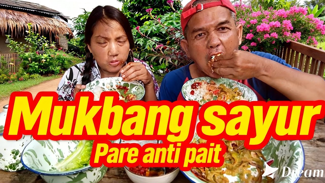 Mukbang tumis Pare anti pahit