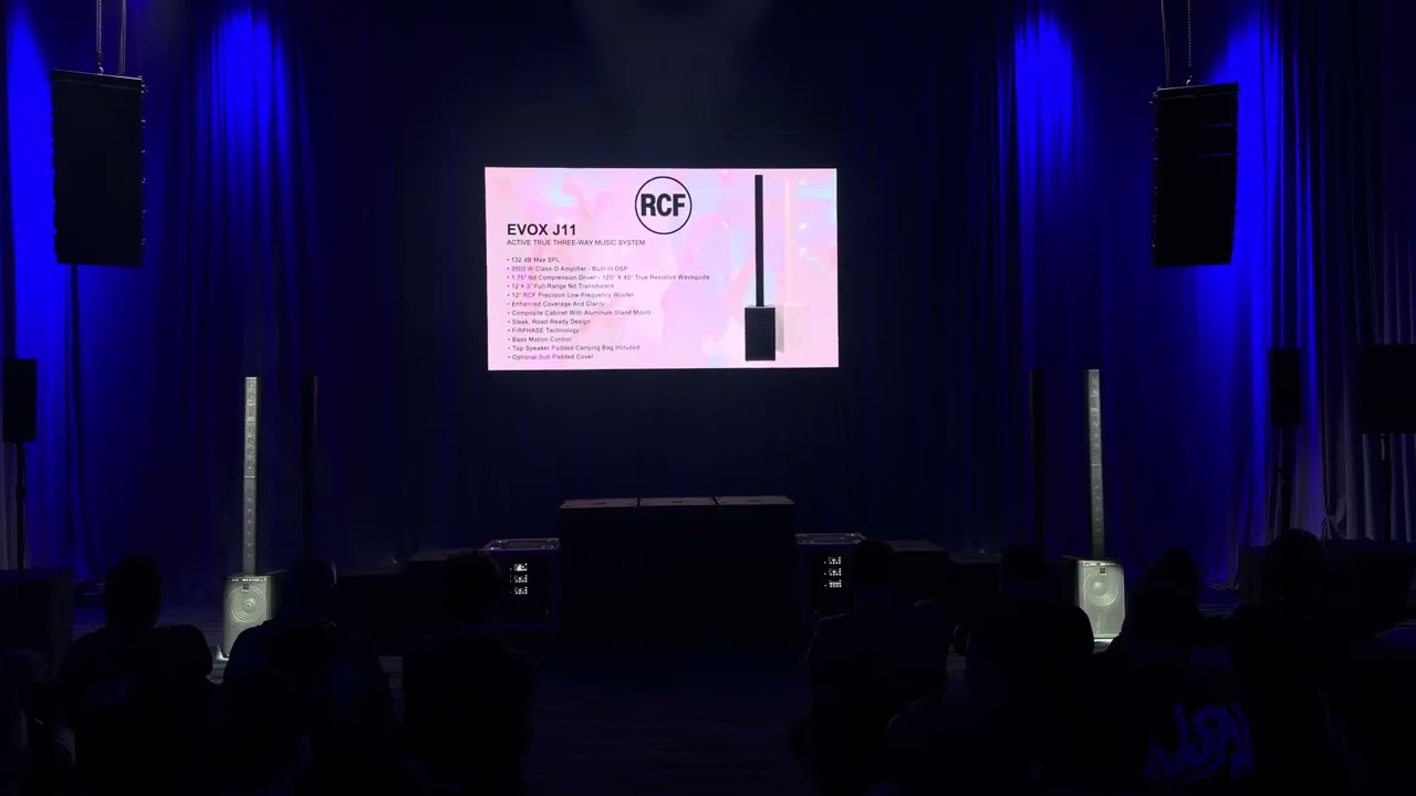 RCF  EVOX J11 DEBUT @ NAMM DEMO