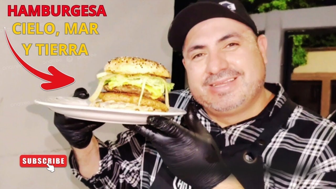 🍔LA HAMBURGUESA🍔 m&aacute;s extra&ntilde;a&hellip; &iexcl;pero tambi&eacute;n la m&aacute;s deliciosa!&rdquo; TE ATREVERIAS A PROBARLA?#viralvideo