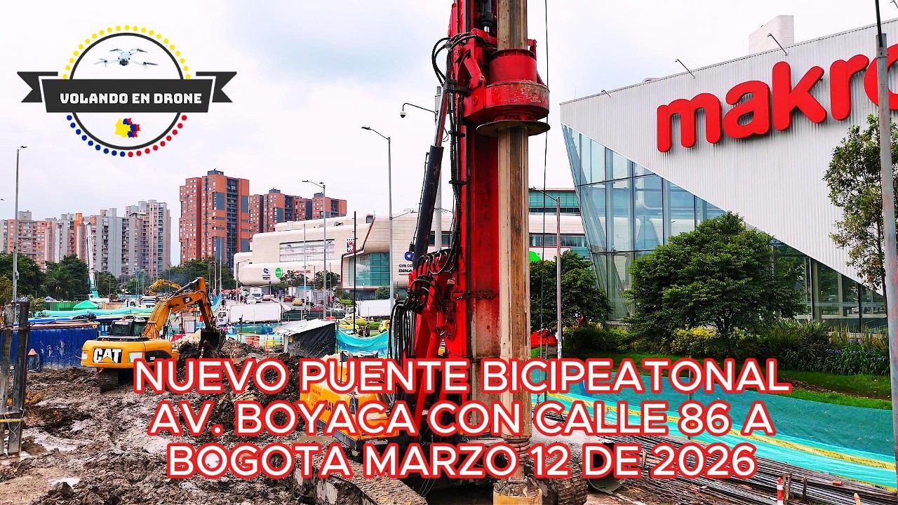 NUEVO PUENTE BICIPEATONAL AV  BOYACA CON CALLE 86A  BOGOTA MARZO 12 DE 2026