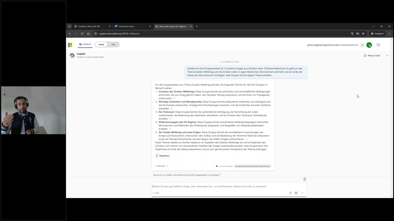 Webinar: Microsoft 365 Copilot für den Unterricht – Lizenzierung und Einsatzmöglichkeiten