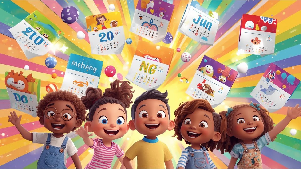 Happy New Year Kids Song 🎊 | New Year Rhyme for Toddlers | Fun Animation