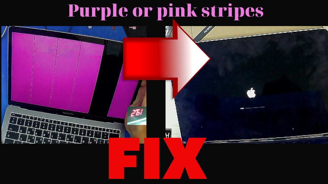 Macbook a1708 purple-pink stripes FIX👍 (with ENG SUBS )!!! 😎
