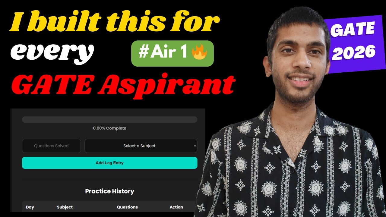 I MADE something for ALL Gate Aspirants for FREE!!! GATE 2026