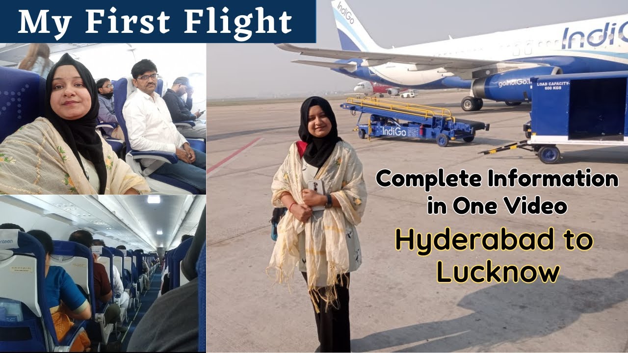 My First Flight Experience ✈️ Hyderabad to Lucknow | Hyderabad Series (Part-1) @cozyamnavlogs