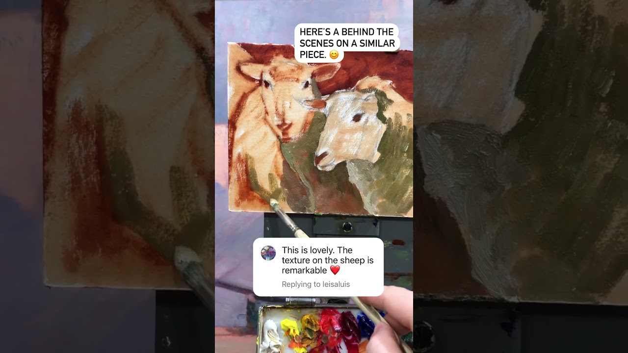 A Sheep Painting...Behind the Scenes