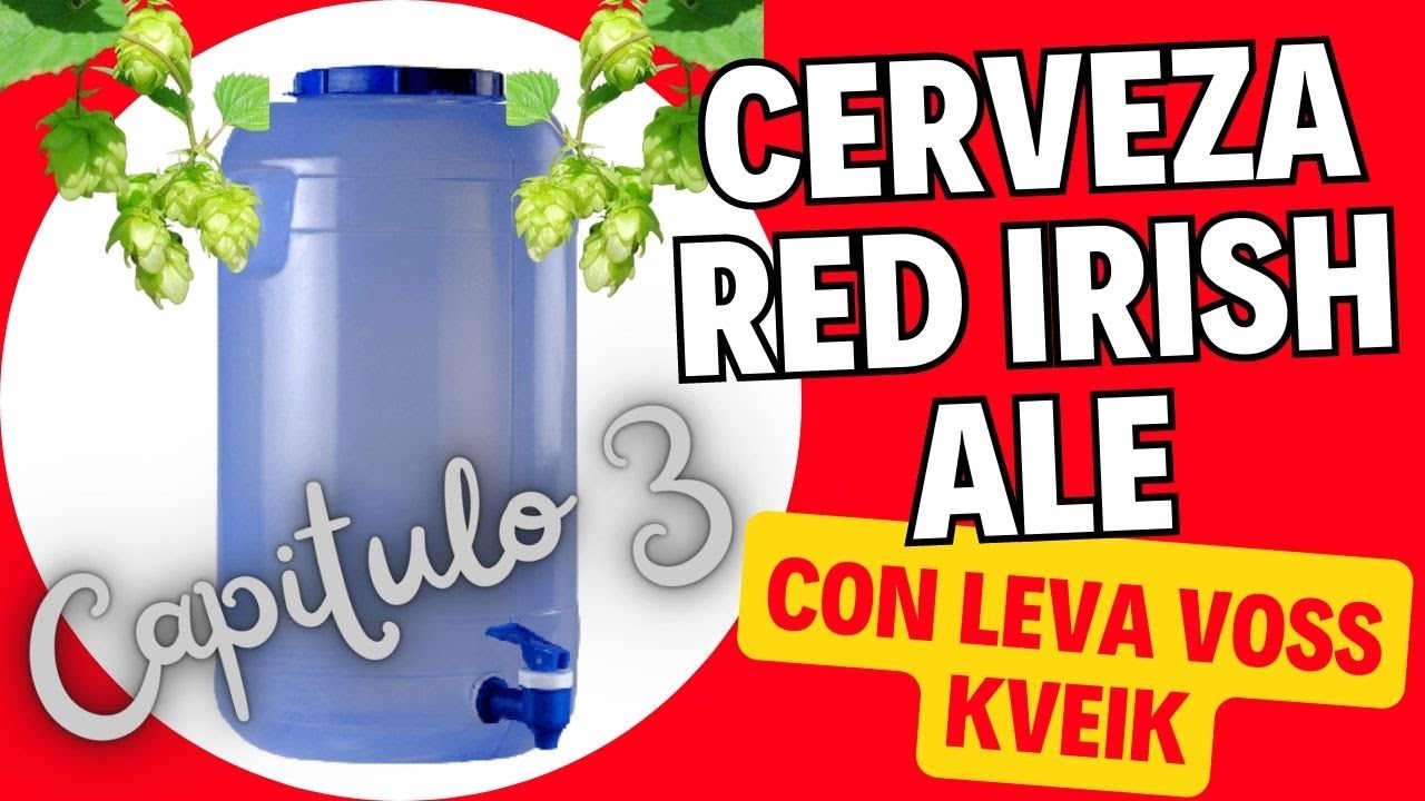 Cerveza Red Irish Ale con Levadura Voss Kveik, Cerveza en Casa, Homebrew, Cerveza Artesanal Saga