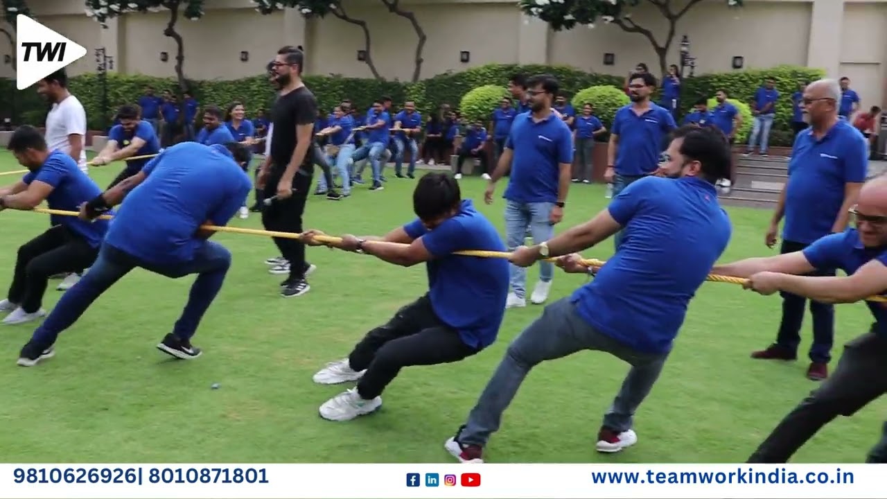 Amazing Yurt Circle and 4 Way Tug Of War Team Building Session with TechNip FMC