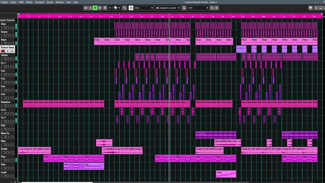 CYBERPUNK / DUBSTEP MUSİC 2023 -CUBASE 12