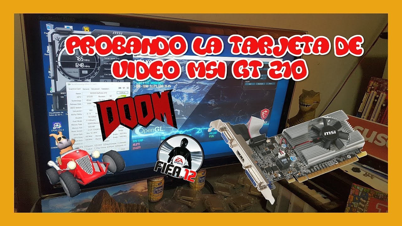 Probando la Tarjeta de video Nvidia GT 210 al máximo.