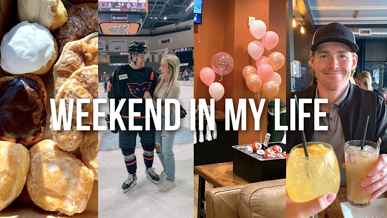 weekend in my life: max's last hockey game, donuts + team celebrations!