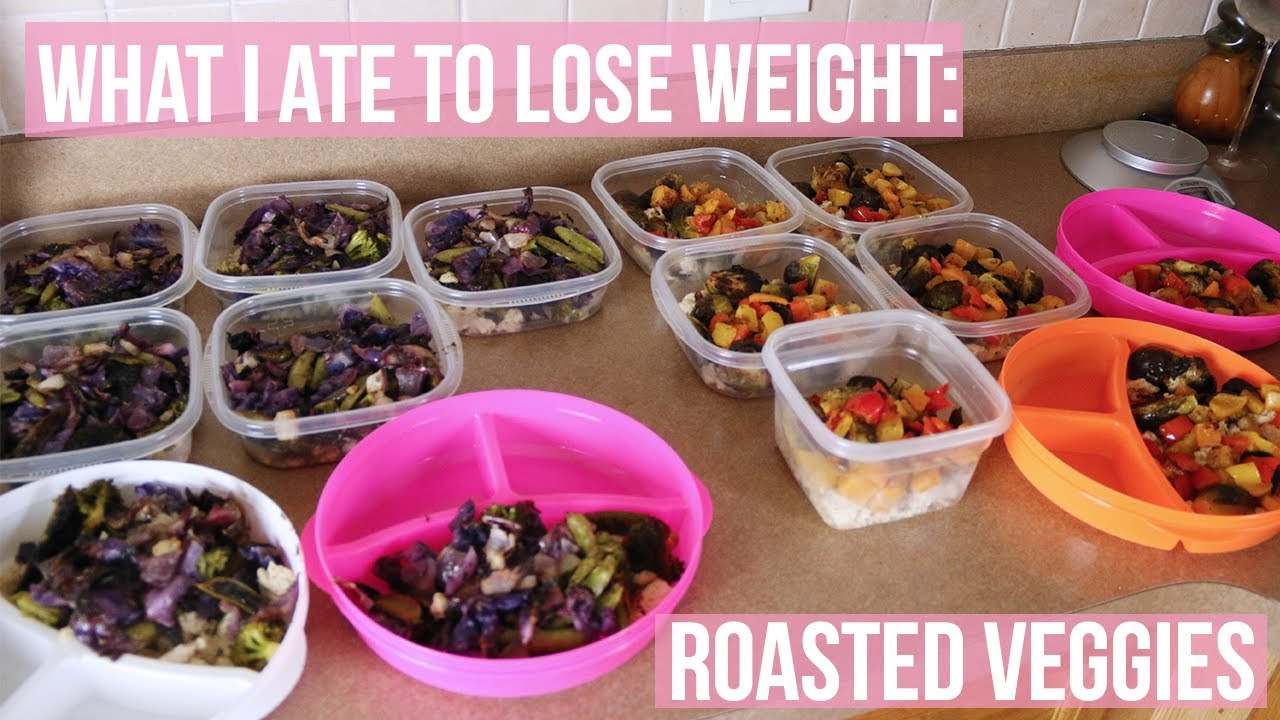 What I Ate To Lose Weight - Roasted Vegetables Meal Prep | PAIGE MARIAH