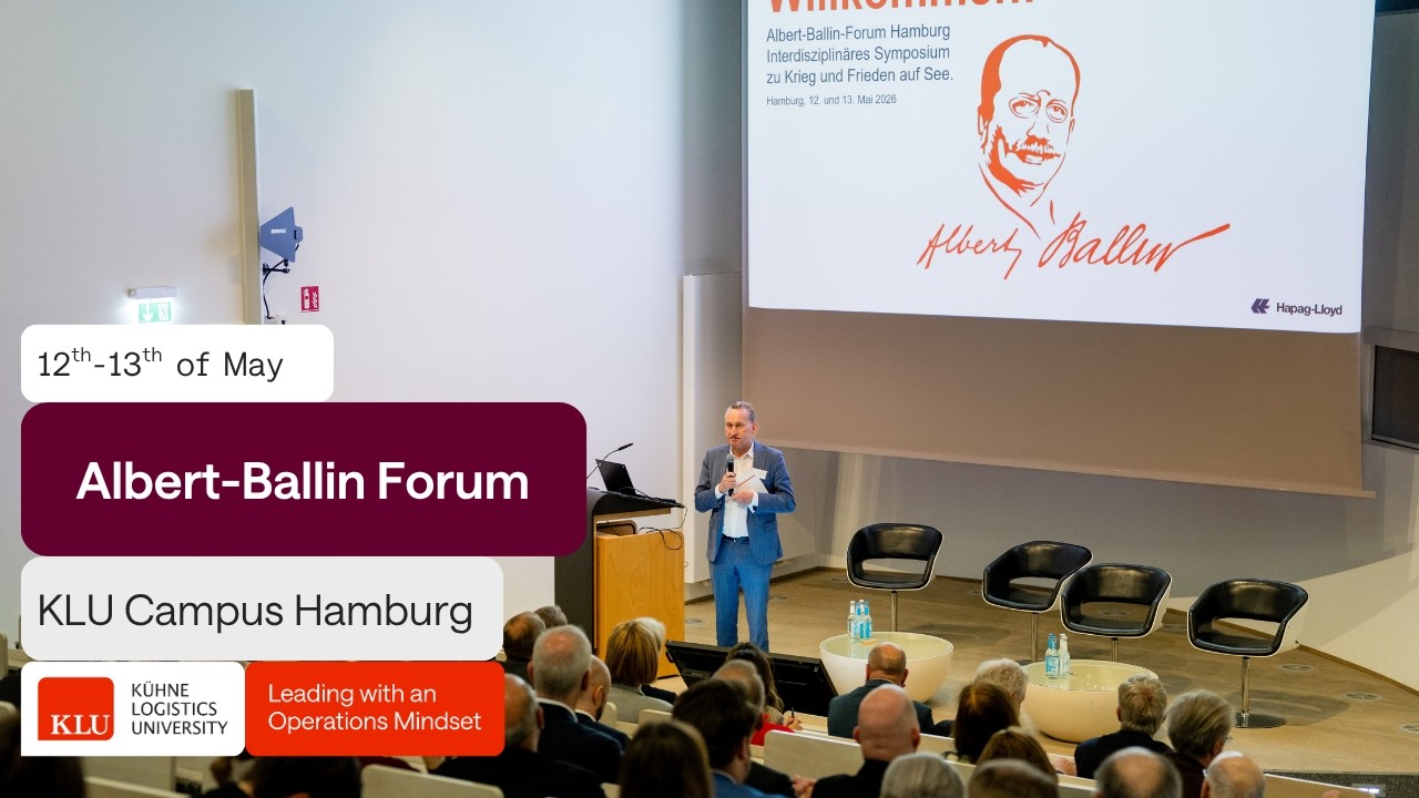 &ldquo;War and Peace at Sea &ndash; Maritime Security&rdquo;: Albert Ballin Forum 2026