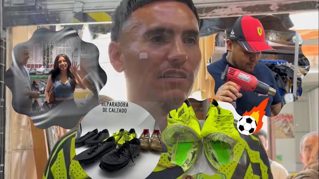 😱JUGADOR DE SOCCER⚽️ 🔥nos visita para que reparemos su calzado! Hacemos vulcanizado a sus pares😱