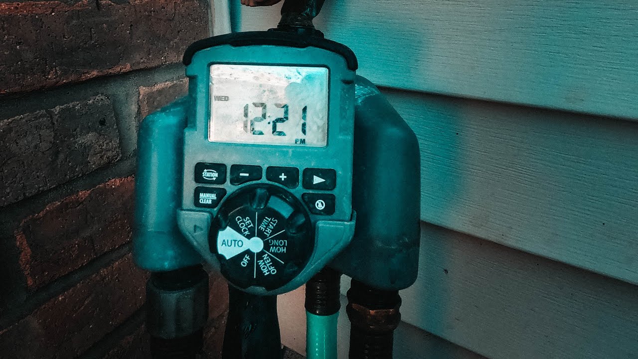 How To SET DIY Sprinkler System Timer // Orbit Hose Spigot Timer Setup