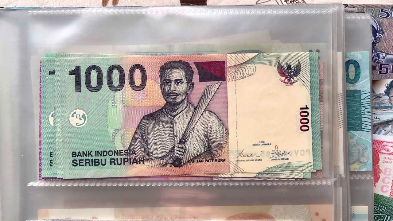Indonesian Rupiah banknotes full set