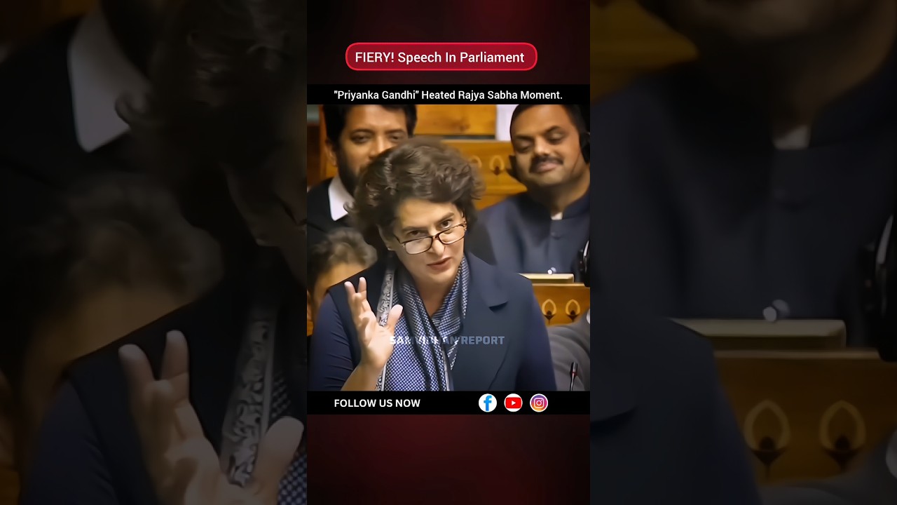 Priyanka Gandhi || Openion Remark's In Parliament || Samvidhan Report #shorts #priyankagandhi