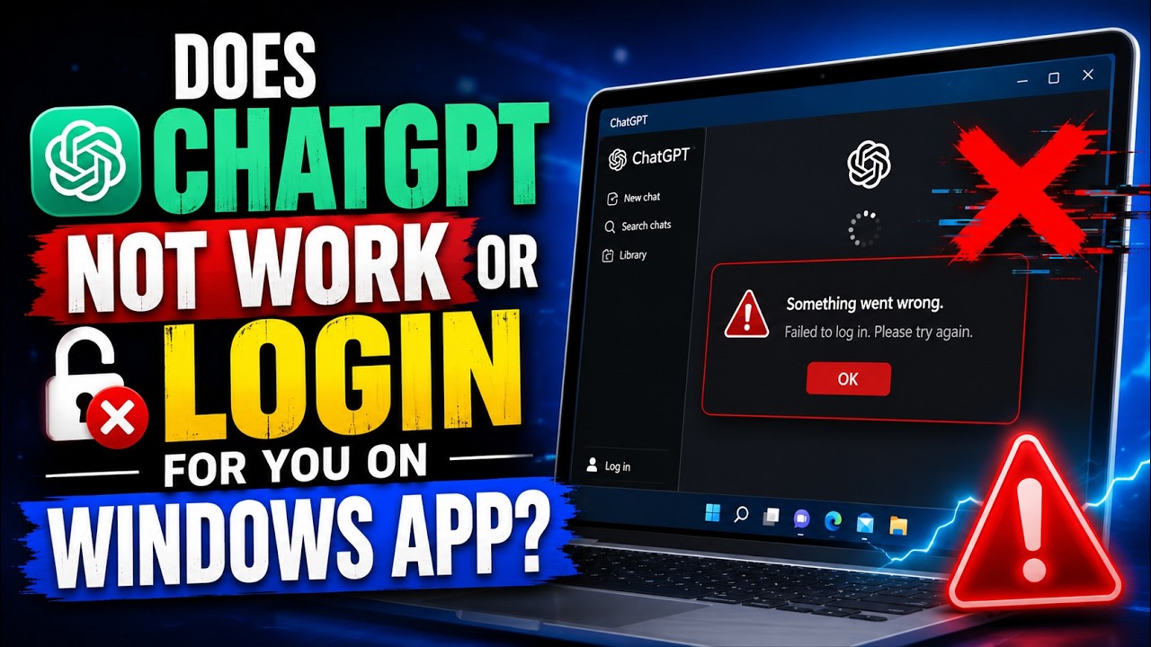 ChatGPT Not Working or Can't Login on Windows App? Here&rsquo;s Why...