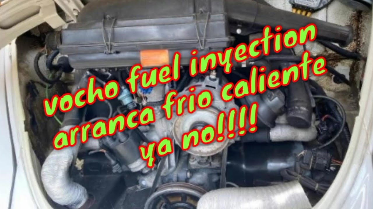 Vocho escarabajo fuel inyection arranca frío,caliente no gasta gasolina y humo no desboca olor a gas