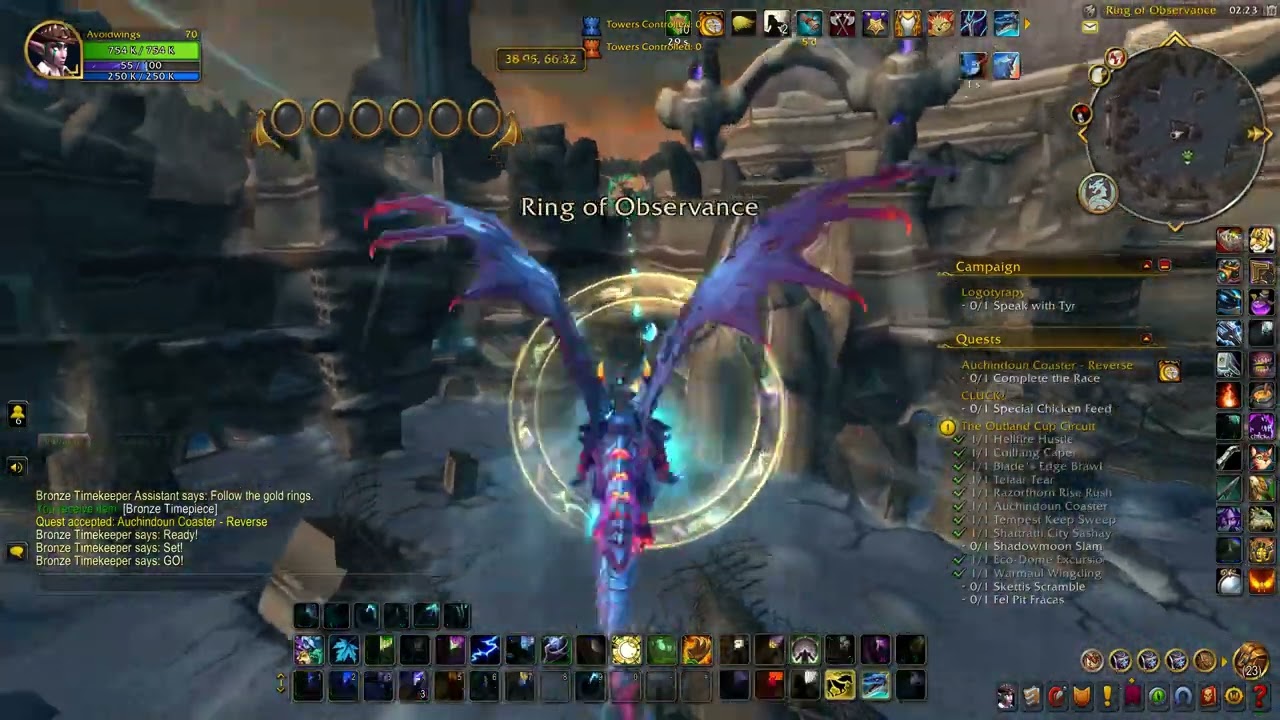 Wow Outland Race Course Auchindoun Coaster Reverse Gold