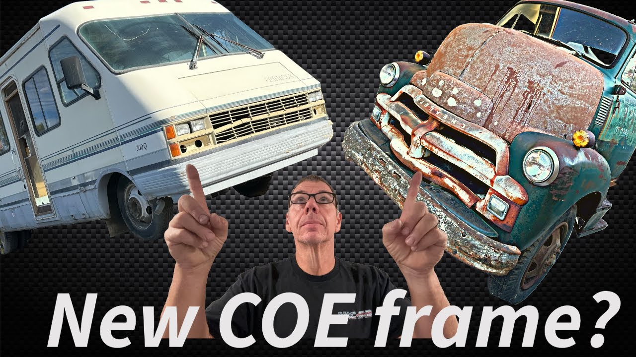 Переделка старого автодома для сборки COE / замена рамы COE 1955 года