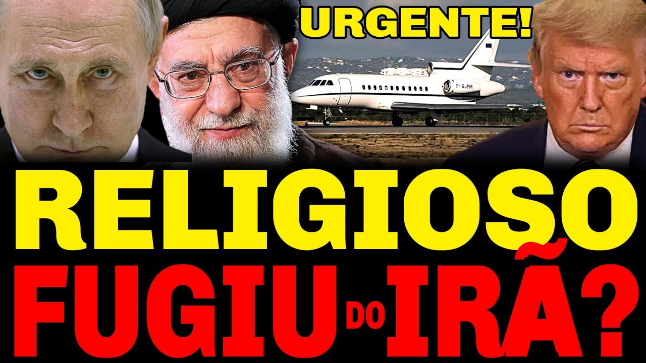 URGENTE🚨AIATOLÁ KHAMENEI EM FUGA🚨 GRANDE AVIÃO RUSSO ACABA DE DEIXAR O IRÃ!