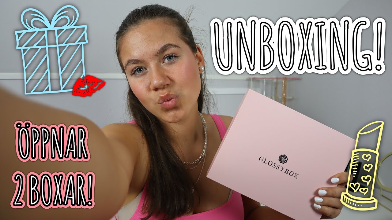GLOSSYBOX UNBOXING!💖 Öppnar 2 boxar! Bästa boxarna hittills😍