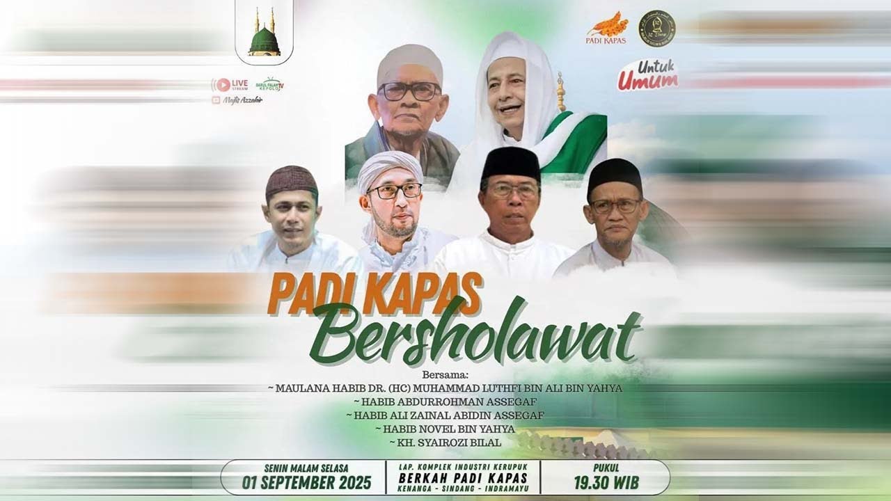 LIVE ::: PADI KAPAS BERSHOLAWAT ::: BERSAMA HABIB ALI ZAINAL ABIDIN ASSEGAF & MAJELIS AZZAHIR