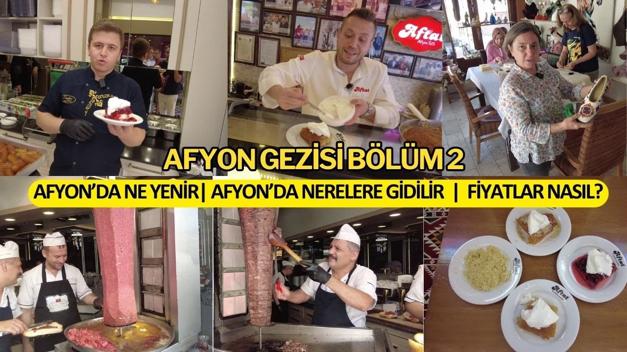 Afyon Gezi Rehberi 2 | Afyon'da Ne Yenir | Afyon Güveci 🍲 Afyon Manda Yoğurdu | Afyon Ekmek Kadayıfı