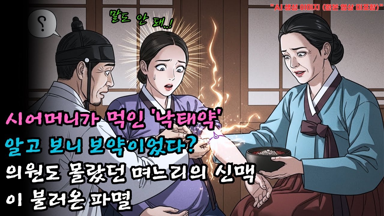 시어머니가 며느리에게 먹인 ‘낙태약’… 알고 보니 보약? 의원도 몰랐던 며느리의 신맥이 집안을 뒤흔들다 | 야담 · 설화 | 오디오북