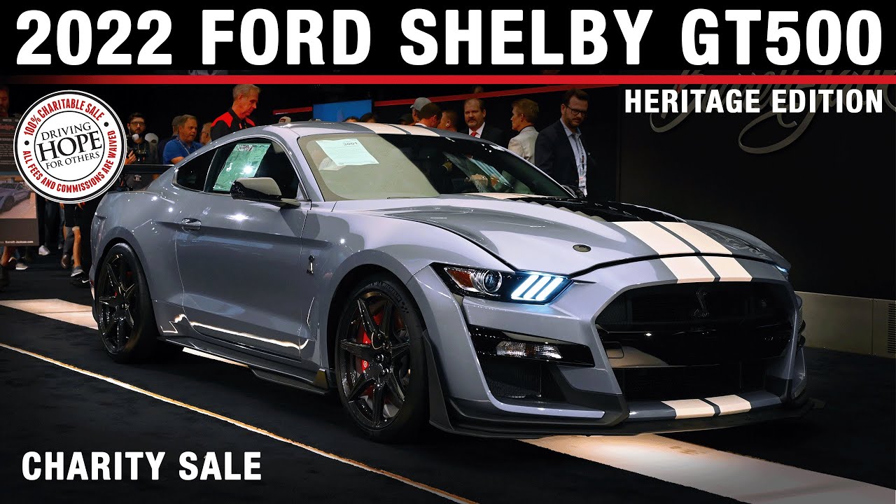$1M CHARITY SALE - 2022 Ford Shelby GT500 Heritage Edition - BARRETT-JACKSON 2022 HOUSTON AUCTION