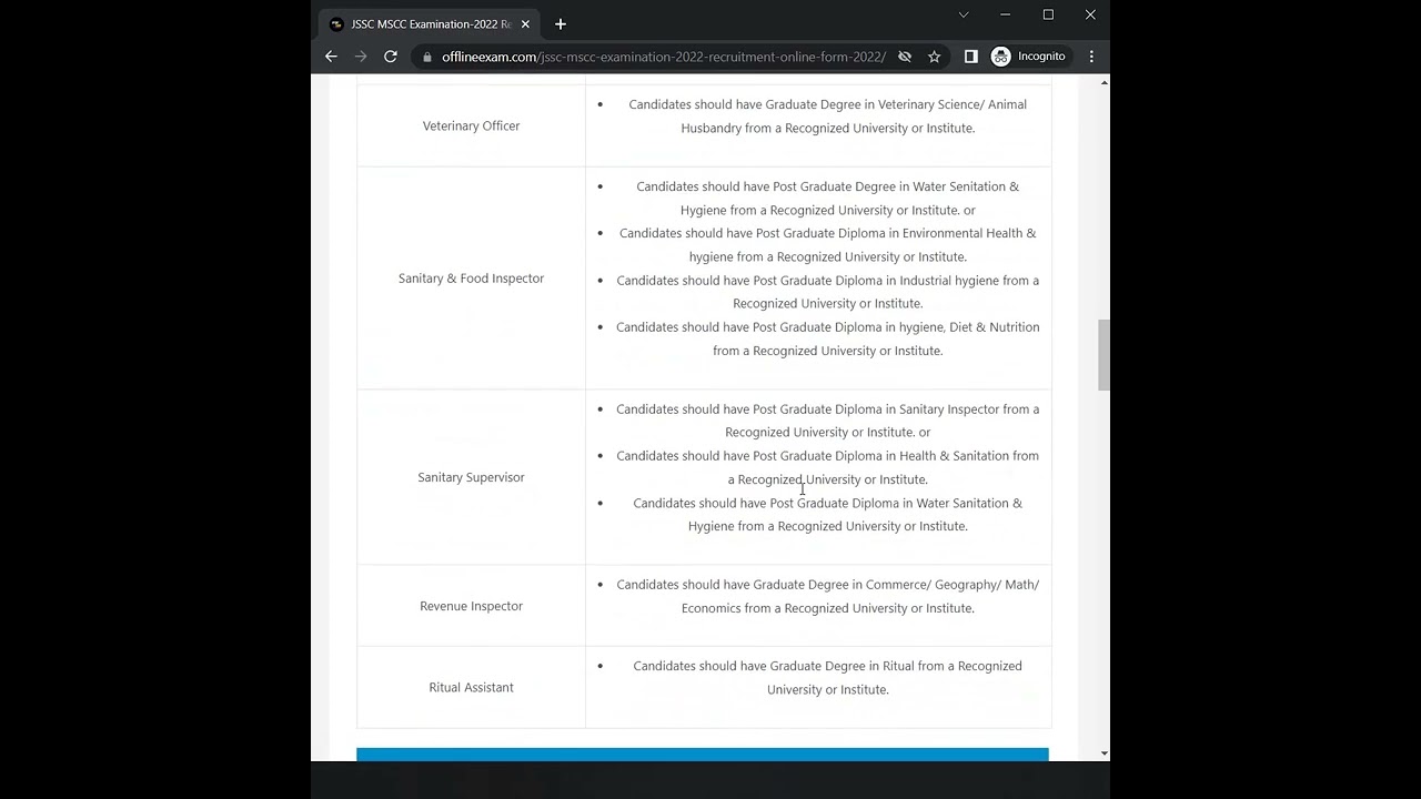 JSSC MSCC Examination-2022 Recruitment Online Form 2022 | #jsscvacancy #jssc #offlineexam #shorts