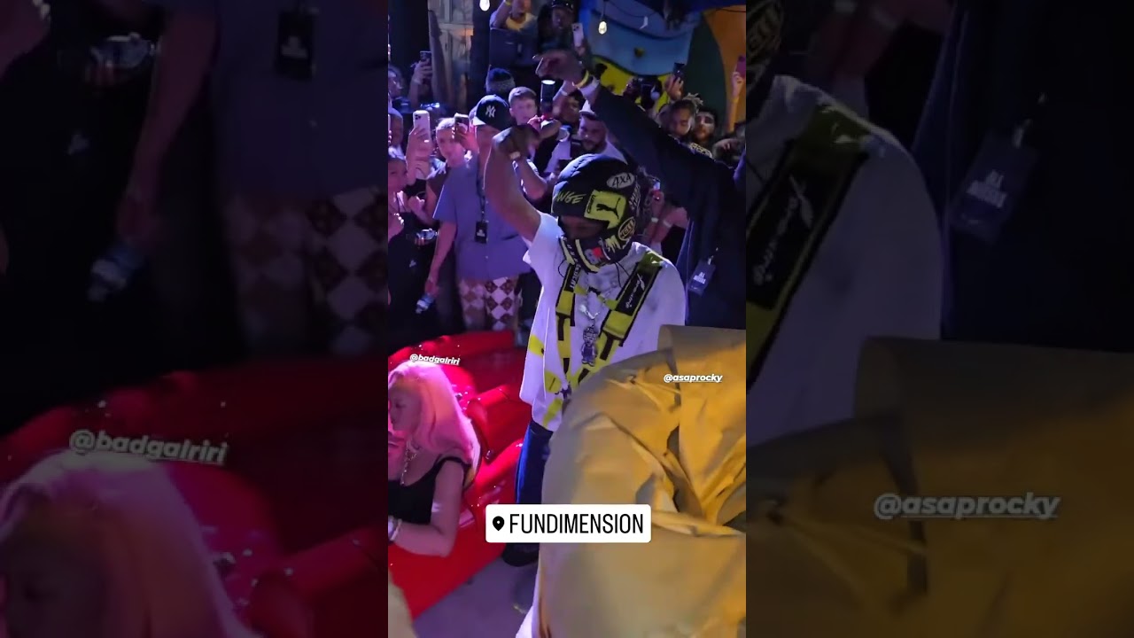 Rihanna and Asap Rocky in Miami for his Pump Launch #rihanna #puma #asaprocky