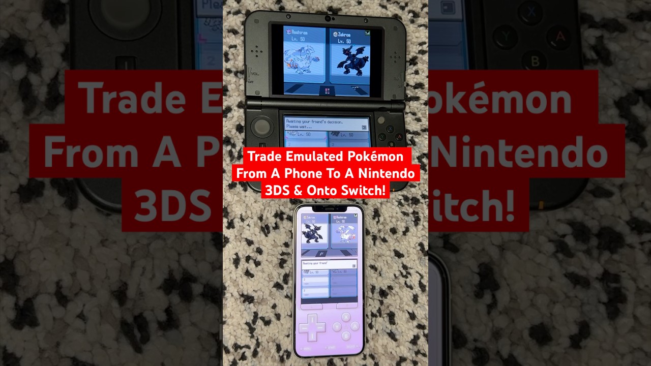 Trade Pok&eacute;mon From A Phone To Nintendo 3DS! No Mods! #pokemon #deltaemulator #pokemonhome #nintendo