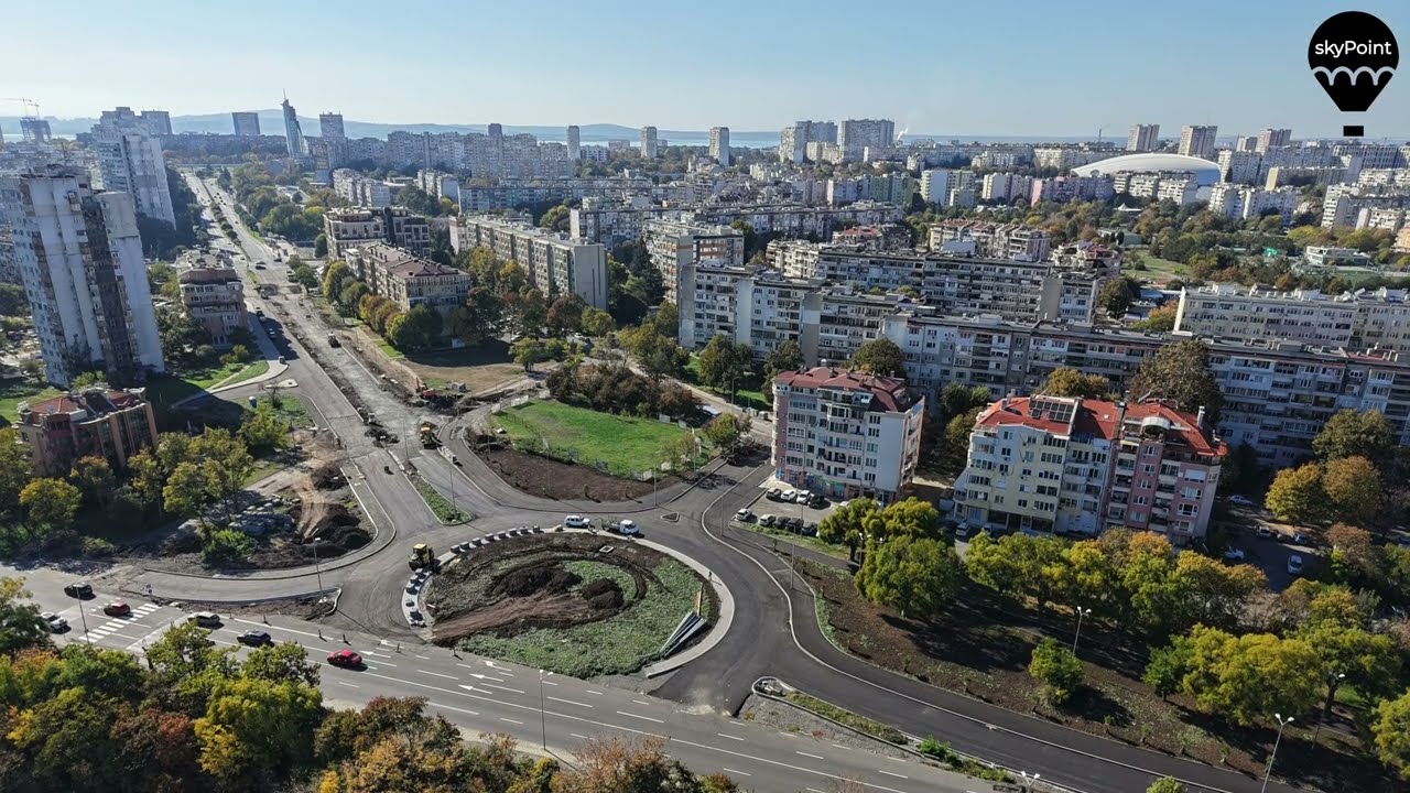 🎥 29.10.2024 - Изграждане на новото кръгово в Бургас