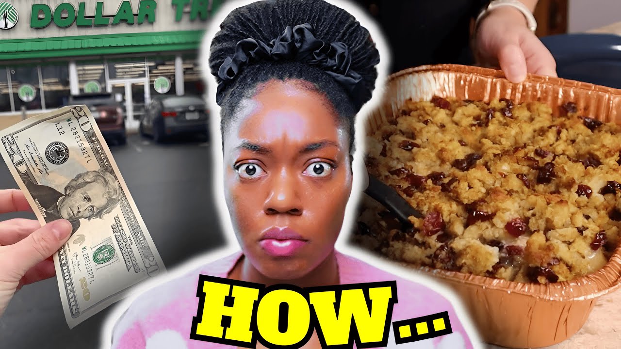 Woman Makes $20 Thanksgiving Dinner From Dollar Tree!