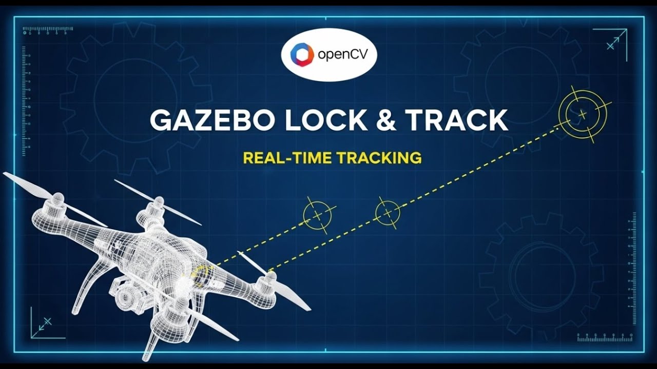 Drone Target Tracking with OpenCV & Gazebo | Autonomous Follow Demo 2025