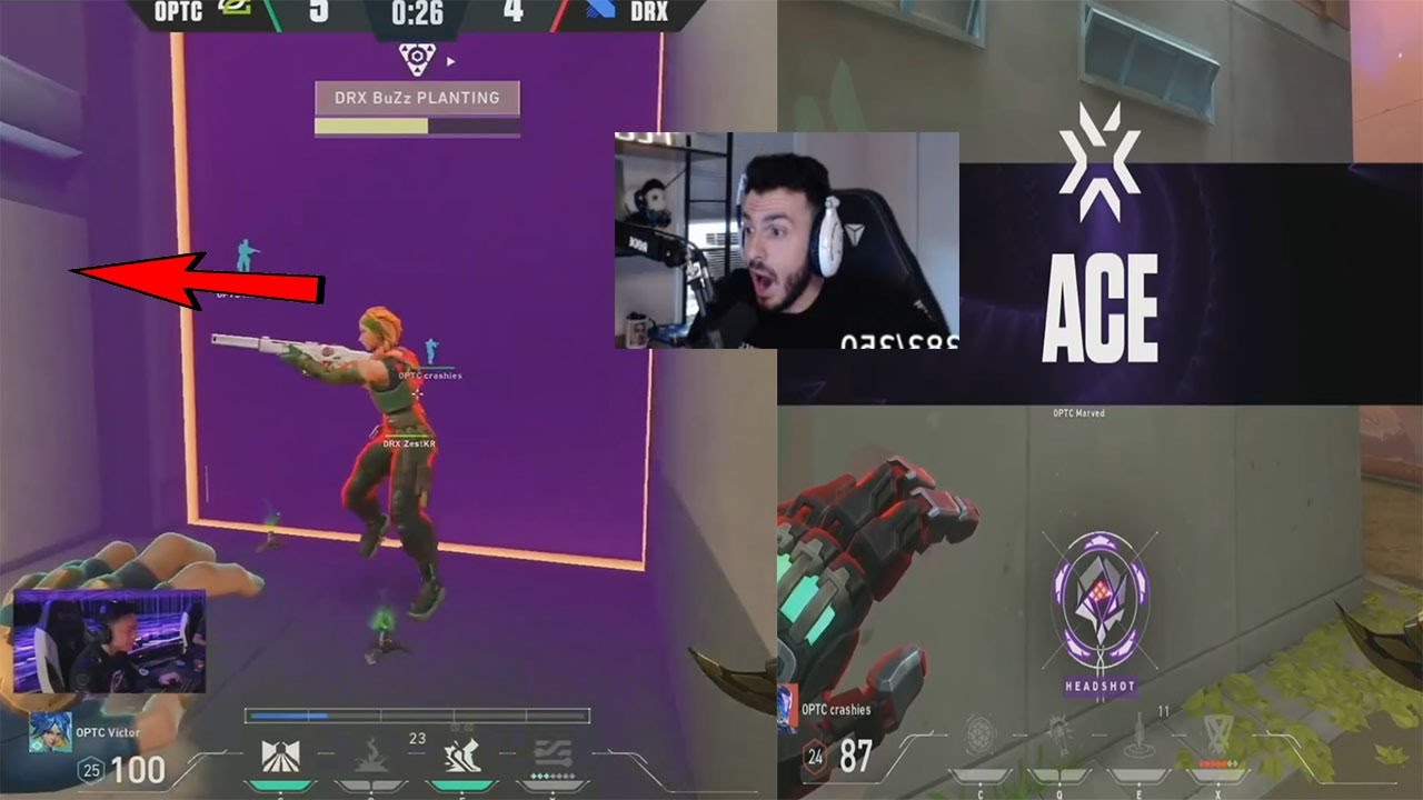 OpTic Victor Knifed DRX stax | crashies ACE (tarik reacts)