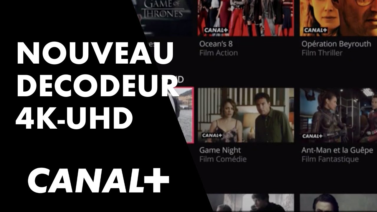NOUVEAU DECODEUR 4K-UHD CANAL+