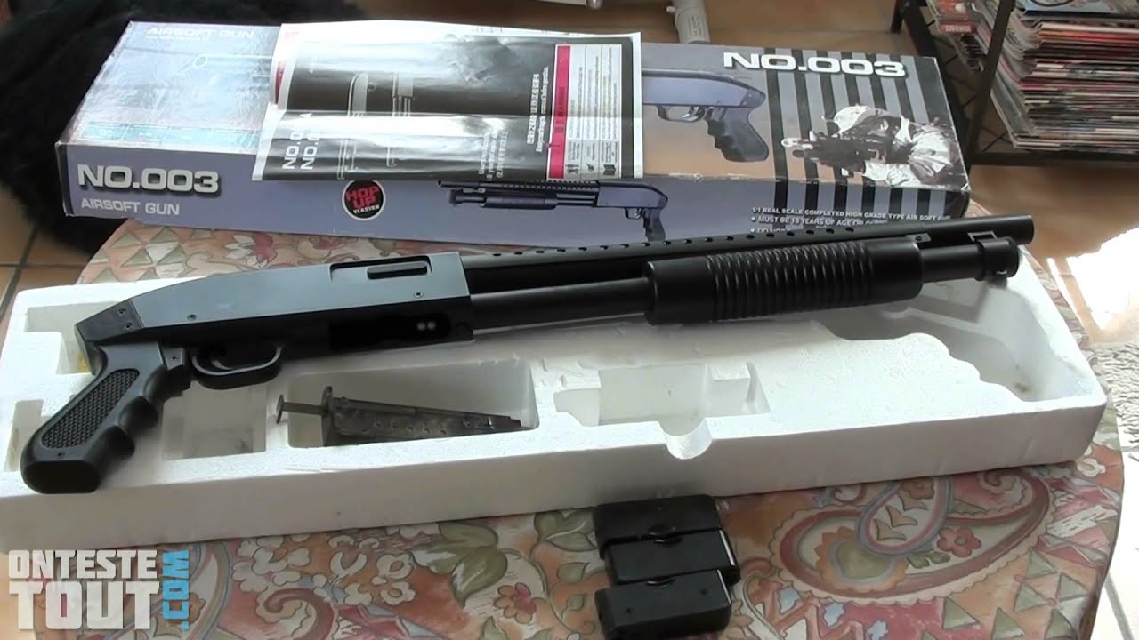 Lunaris2142 teste le fusil à pompe airsoft AGM 003