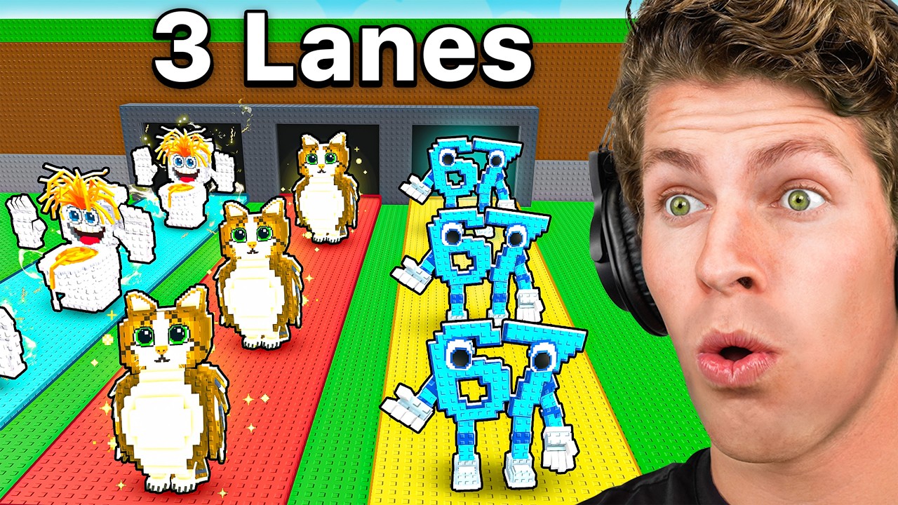 $0 To $1 Trillion With 3 LANES in Steal a Brainrot!