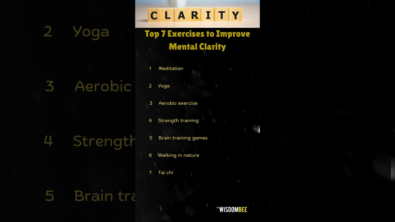 Top 7 Exercises to Improve Mental Clarity #shorts