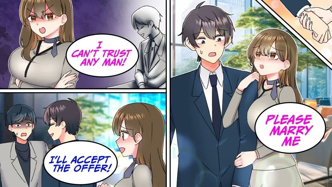 Manga Dub When I helped the beautiful receptionist from a guy that was flirting with her RomCom